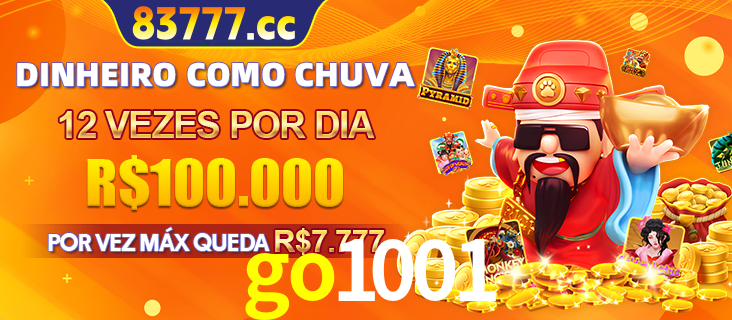Banner do programa de recompensas Recomende para amigos do go1001, detalhando os bônus por convidar amigos, com prêmios que chegam a R$288.888.